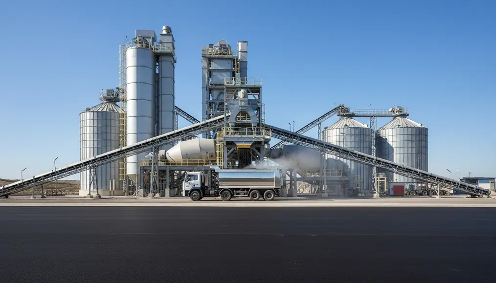 Fasilitas Asphalt Mixing Plant modern yang memproduksi aspal hotmix presisi standar Bina Marga - home-steril.com