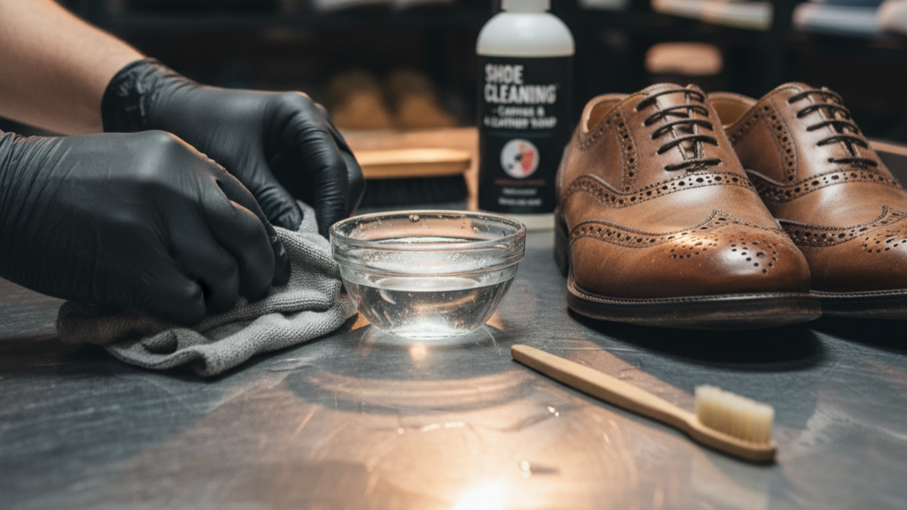 Persiapan Alat dan Bahan untuk Membersihkan Sepatu Pantofel