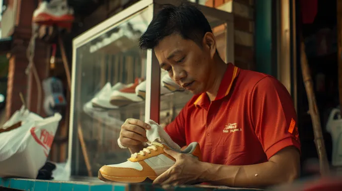 Tips perawatan sepatu putih agar bebas noda
