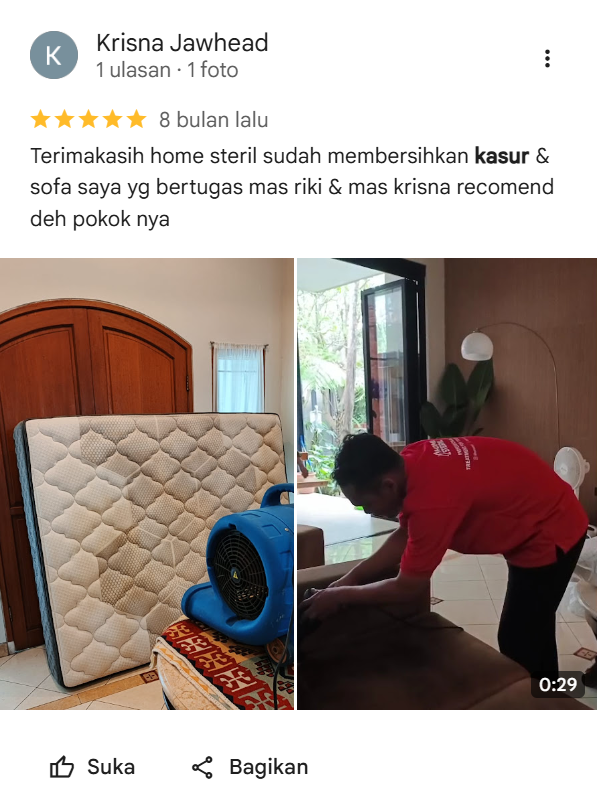 Testimoni Pelanggan Home Steril