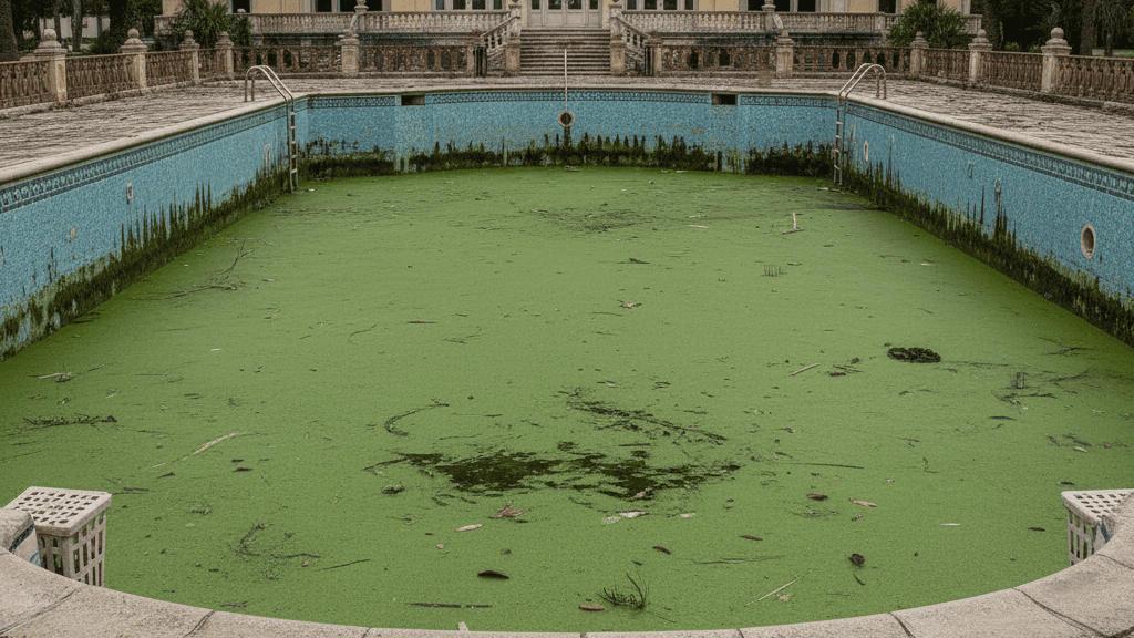 Penyebab Utama Kolam Renang Berlumut Parah yang Sering Terjadi