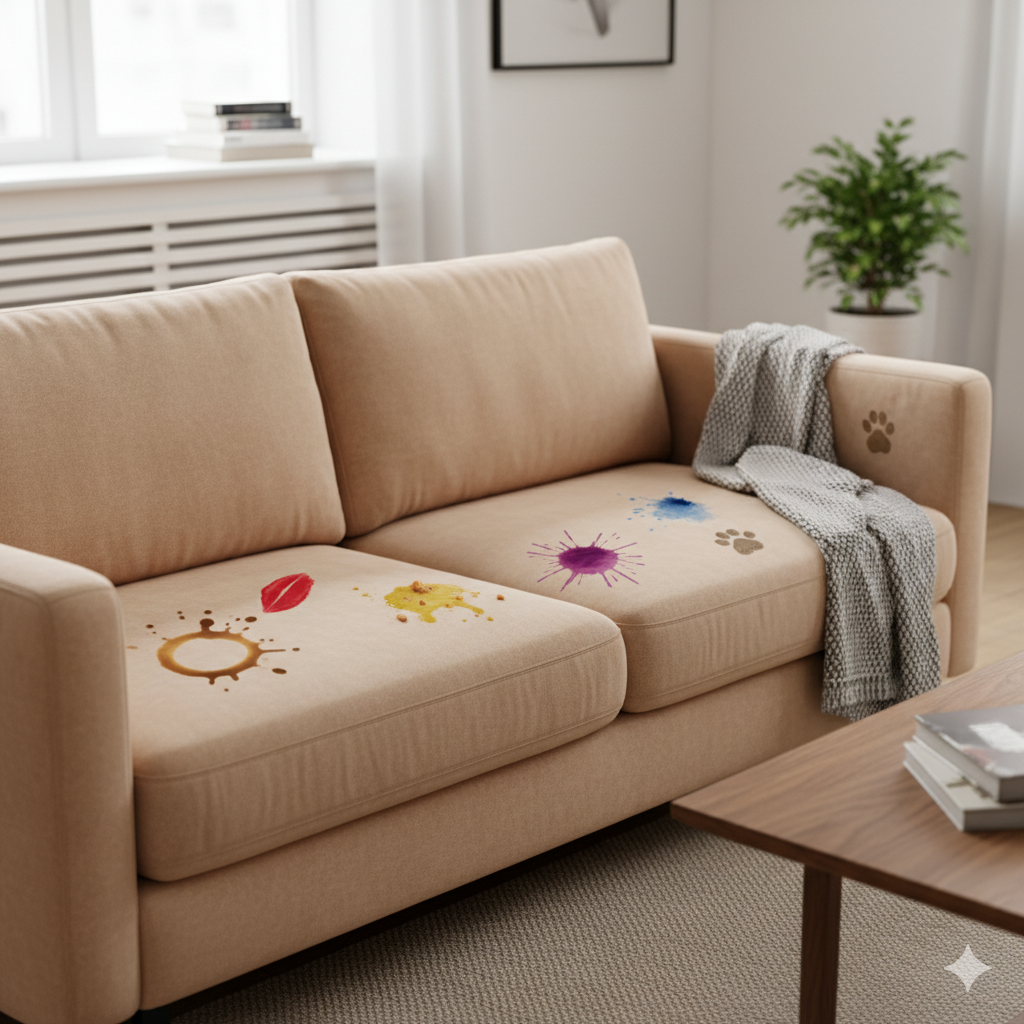 Kenali Jenis Noda yang Sering Terjadi pada Sofa