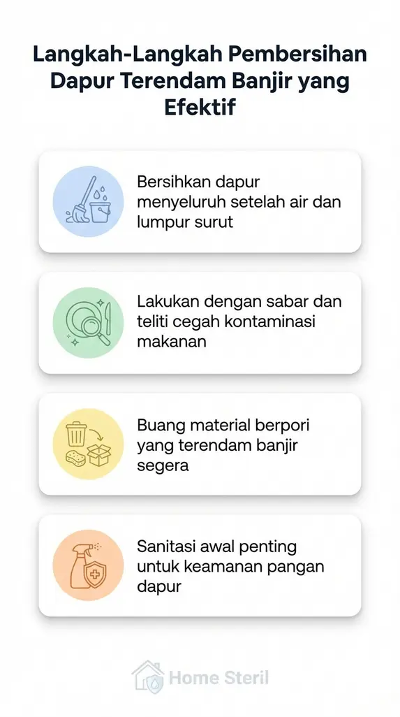 Langkah-Langkah Pembersihan Dapur Terendam Banjir yang Efektif