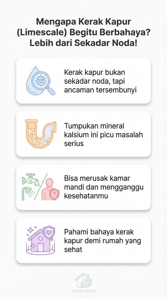 Mengapa Kerak Kapur (Limescale) Begitu Berbahaya? Lebih dari Sekadar Noda!
