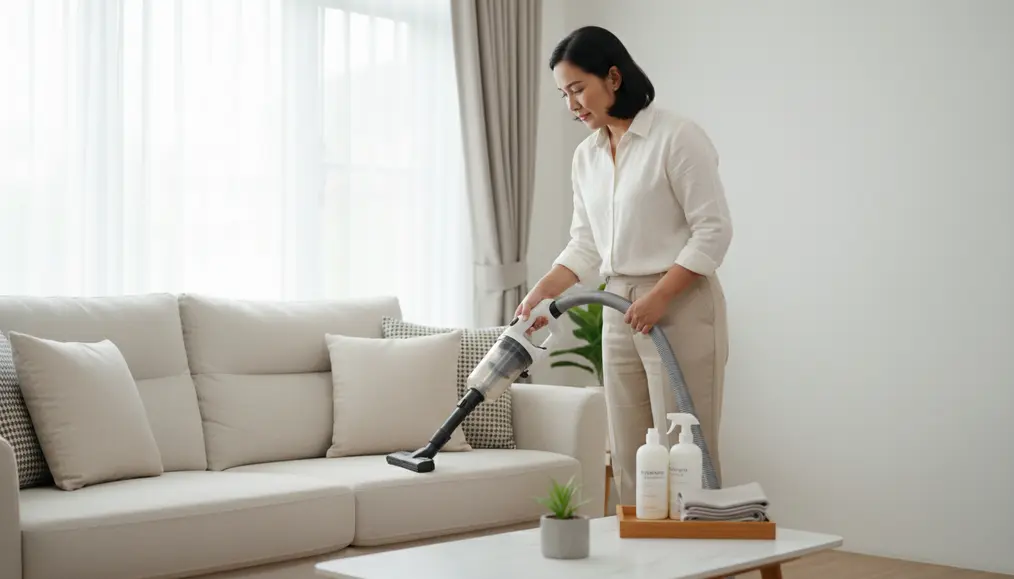 Persiapan Sebelum Membersihkan Sofa: Langkah Awal Menuju Sofa Bersih Optimal