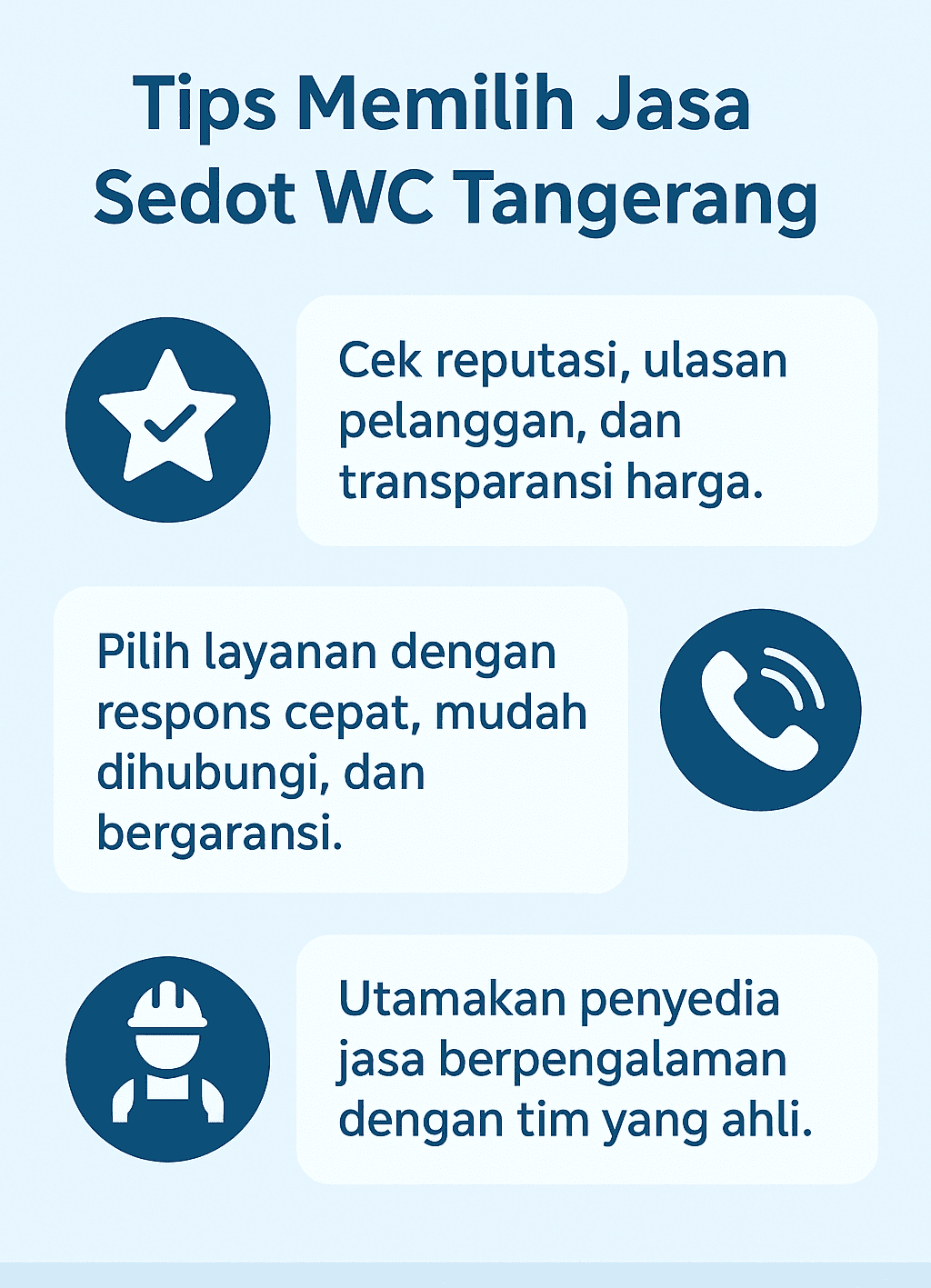 Infografik: Tips Memilih Jasa Sedot WC Tangerang