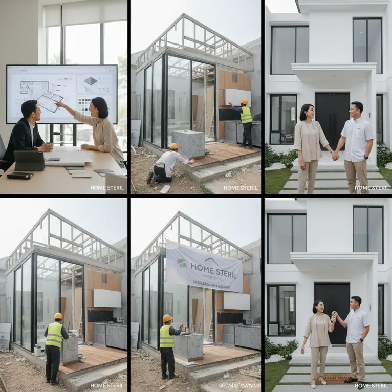 Proses Pembangunan Rumah Bersama Home Steril: Dari Konsep Hingga Kunci