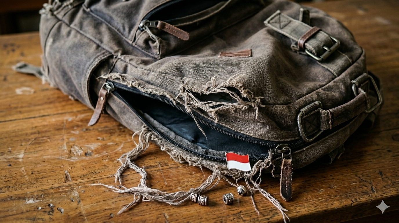 Kerusakan backpack yang umumnya bisa diperbaiki