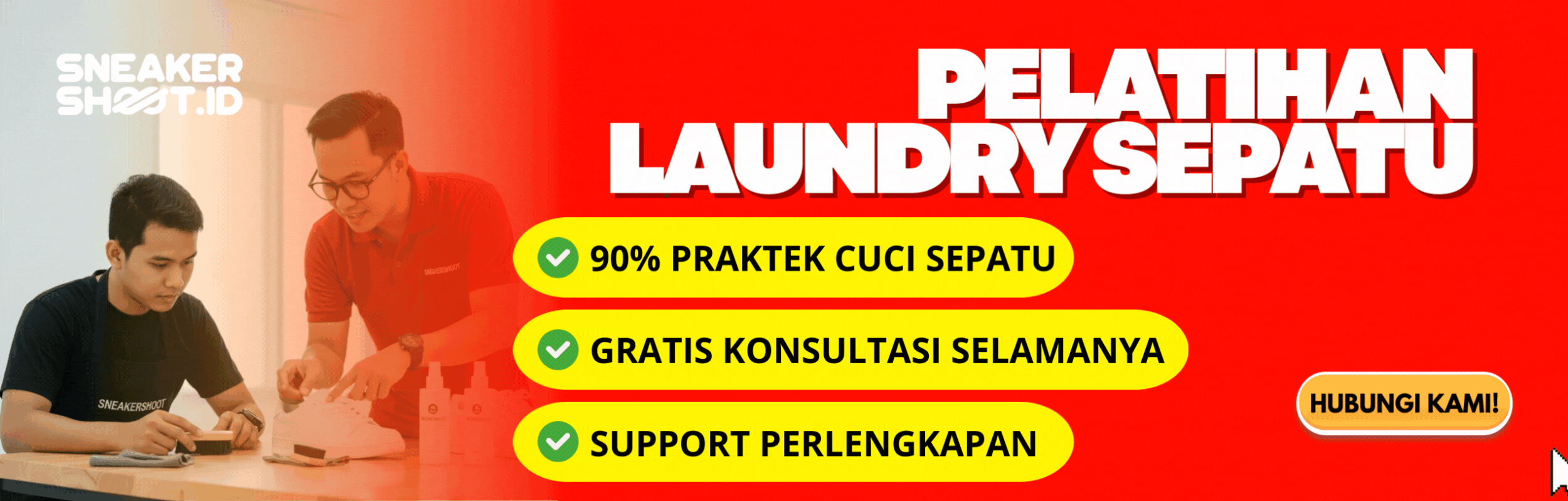 pelatihan laundry sepatu