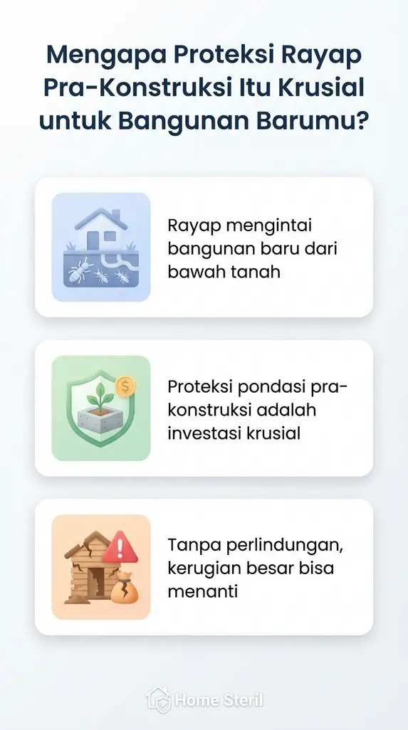 Mengapa Proteksi Rayap Pra-Konstruksi Itu Krusial untuk Bangunan Barumu?