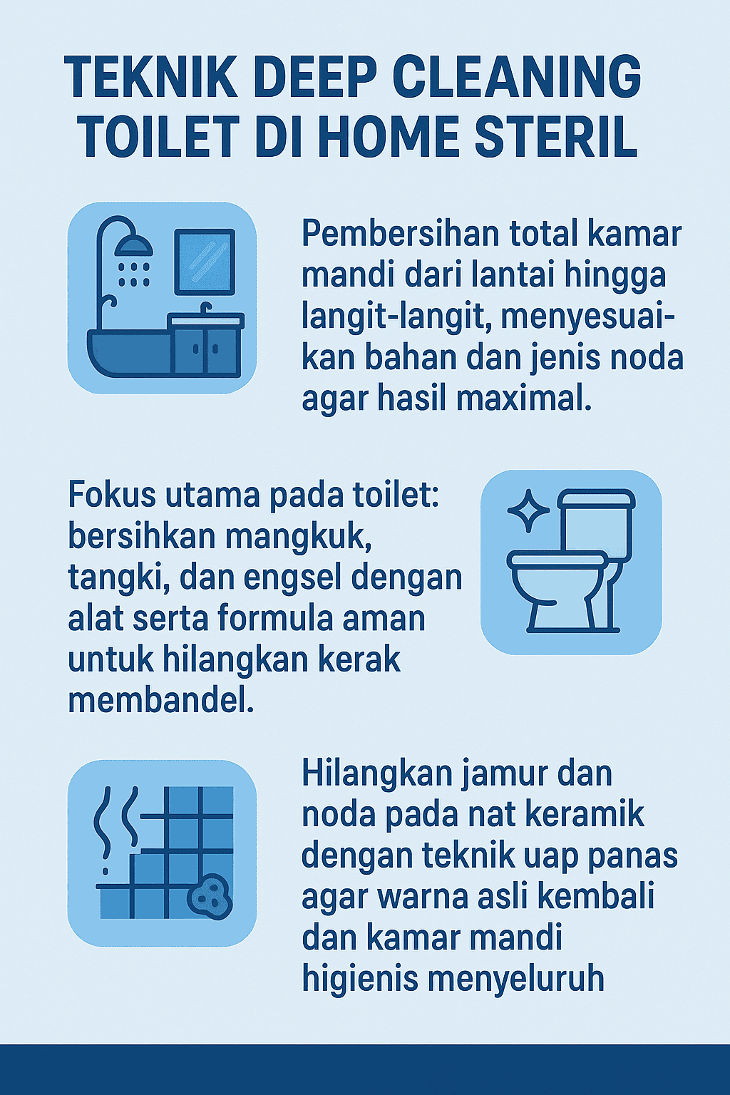 Infografik: Teknik Deep Cleaning Toilet di Home Steril