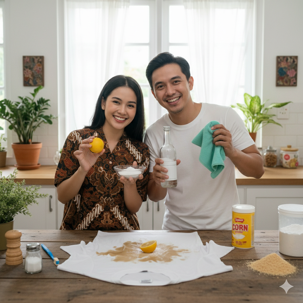 Bahan dan Alat Alternatif untuk Membersihkan Noda Minyak