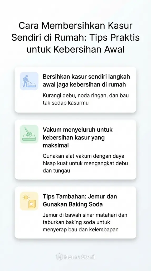 Cara Membersihkan Kasur Sendiri di Rumah: Tips Praktis untuk Kebersihan Awal