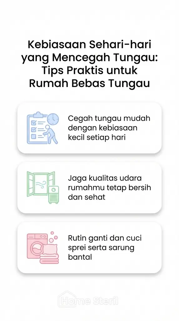 Kebiasaan Sehari-hari yang Mencegah Tungau: Tips Praktis untuk Rumah Bebas Tungau