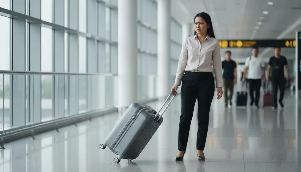Dampak Roda Koper yang Miring dan Aus