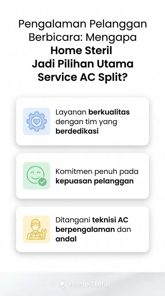 Pengalaman Pelanggan Berbicara: Mengapa Home Steril Jadi Pilihan Utama Service AC Split?