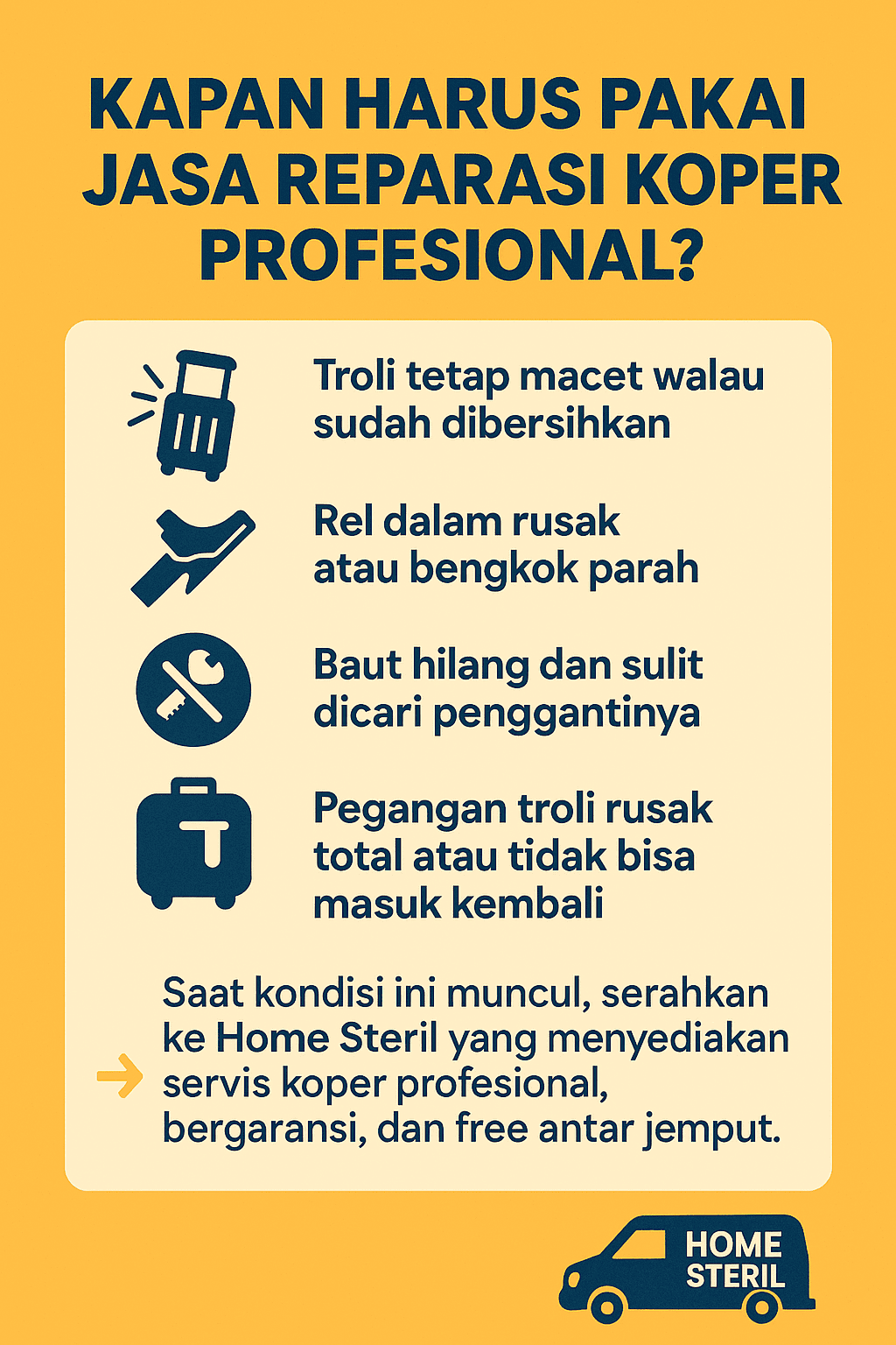 Kapan Harus Menggunakan Jasa Profesional Untuk Perbaikan Troli Koper?