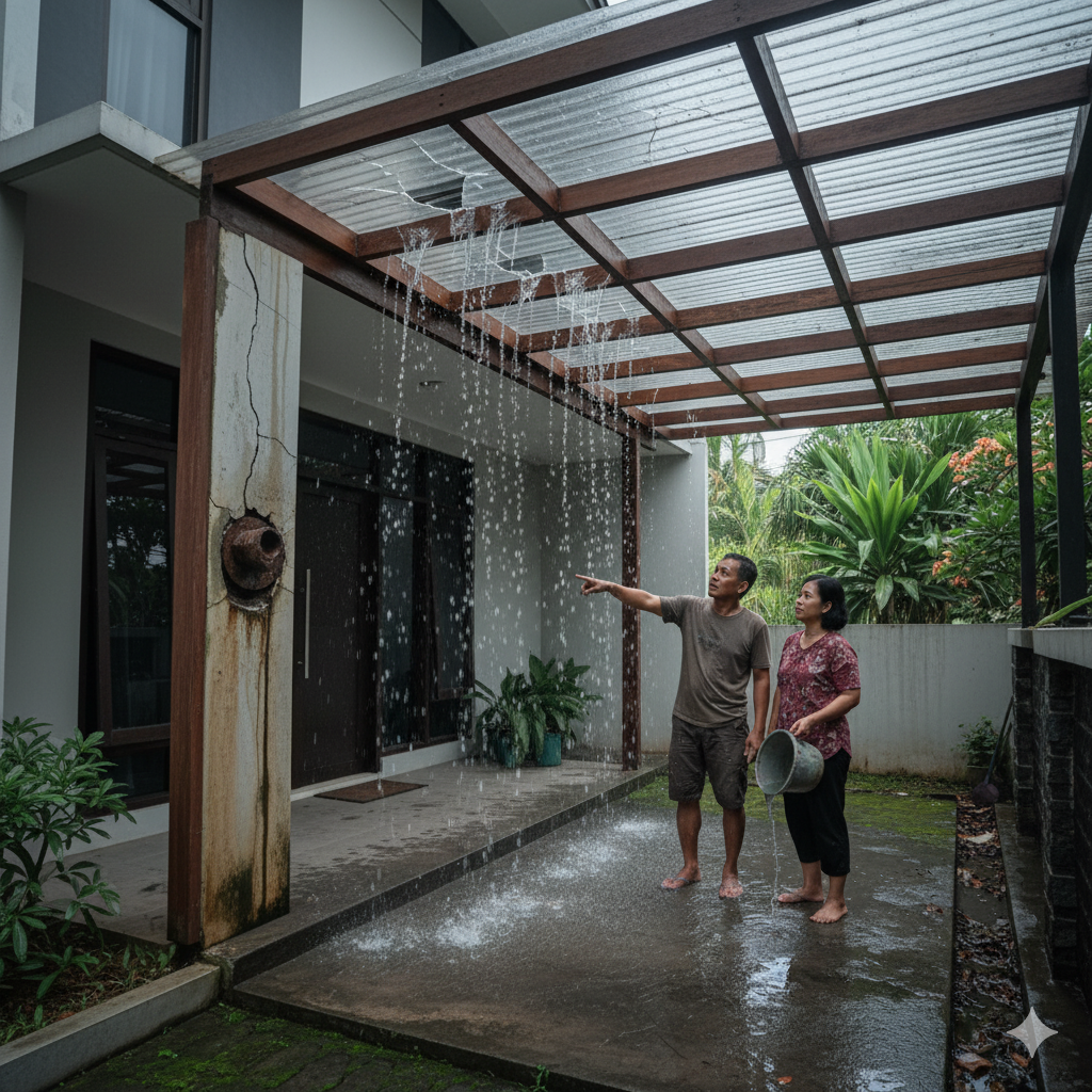 Mekanisme Kegagalan Struktur pada Kanopi Bocor