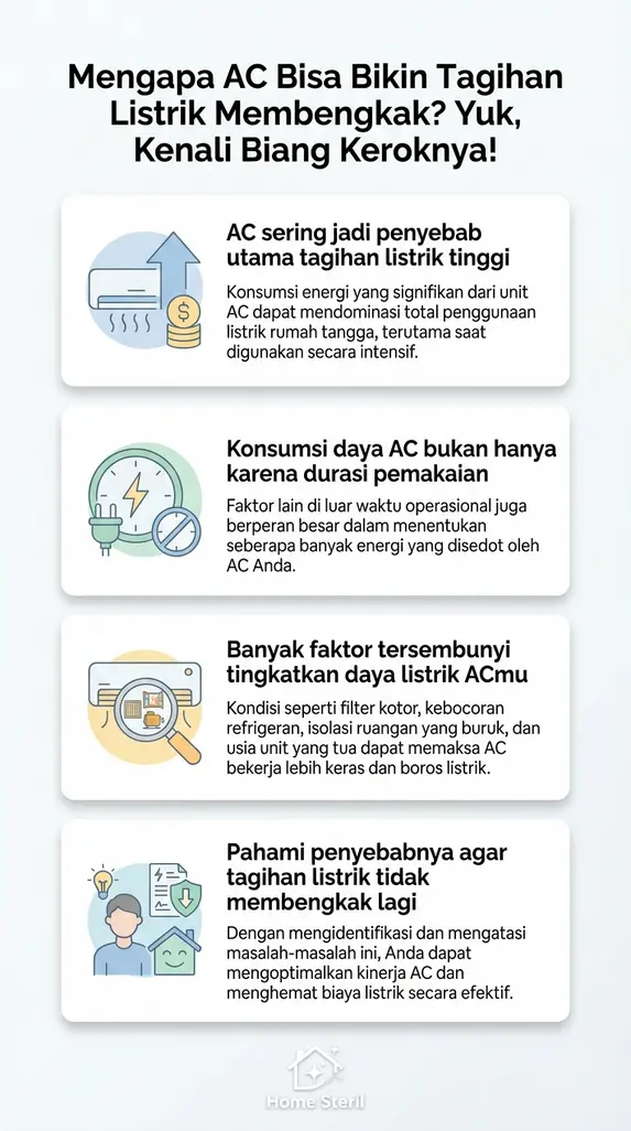 Mengapa AC Bisa Bikin Tagihan Listrik Membengkak? Yuk, Kenali Biang Keroknya!
