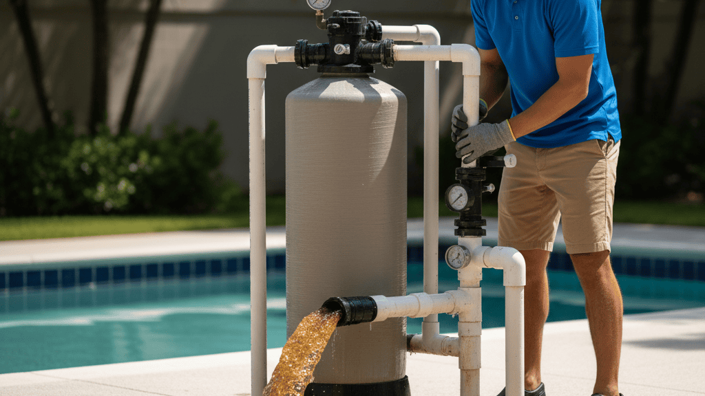 Backwash Filter Kolam Renang