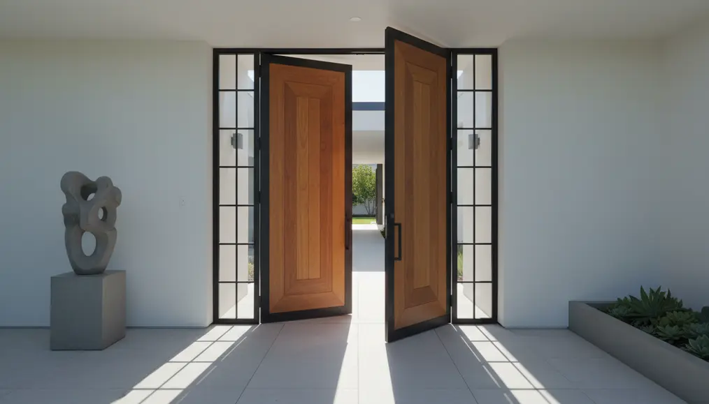 Pintu Besi Minimalis Kombinasi Kayu: Mengapa Ini Pilihan Terbaik untuk Rumah Anda?