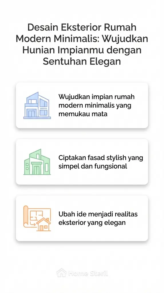 Desain Eksterior Rumah Modern Minimalis: Wujudkan Hunian Impianmu dengan Sentuhan Elegan