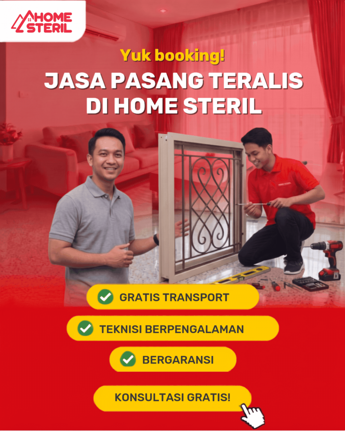 Jasa Pasang Teralis di Homesteril.com