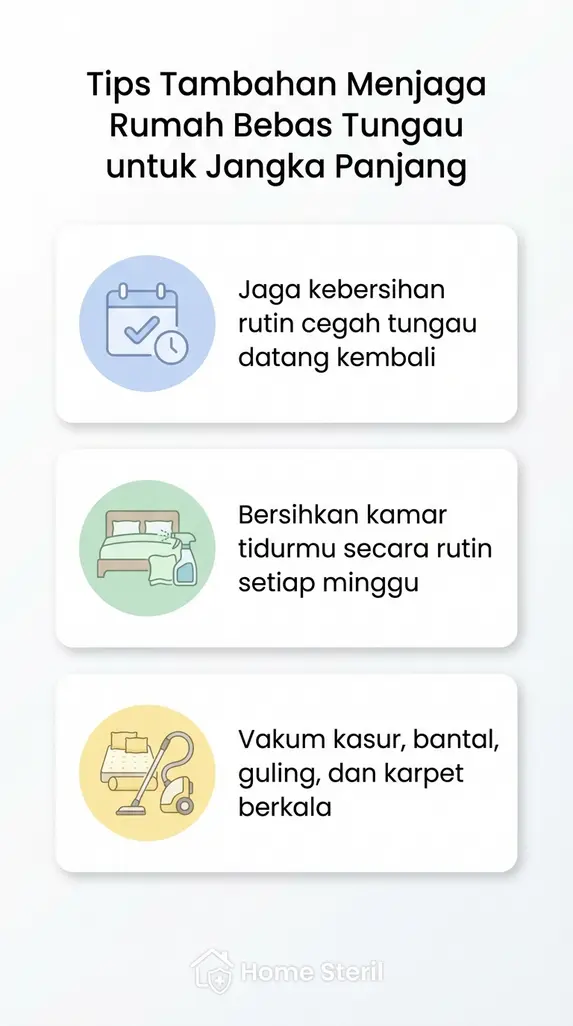Tips Tambahan Menjaga Rumah Bebas Tungau untuk Jangka Panjang