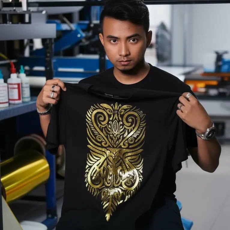 Panduan Lengkap Sablon Foil pada Baju: Ciptakan Efek Premium & Tahan Lama untuk Brand Anda!