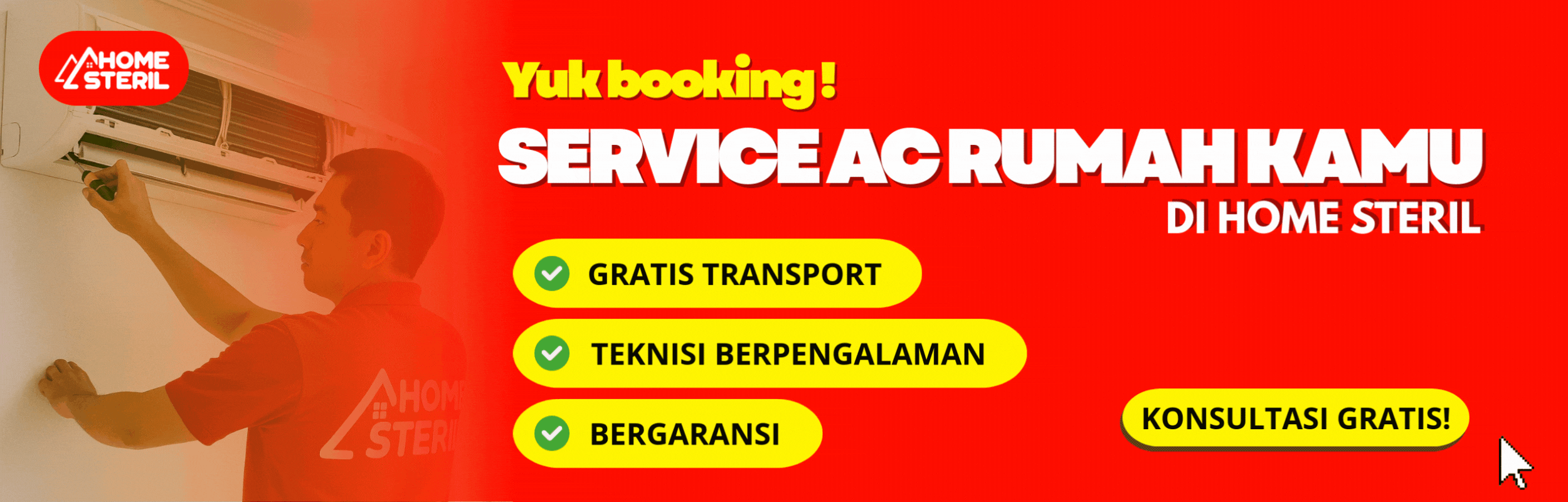 jasa service AC split di home-steril.com
