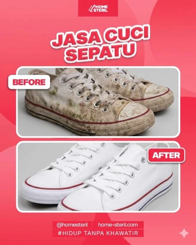 Before&After cuci sepatu Homesteril.com