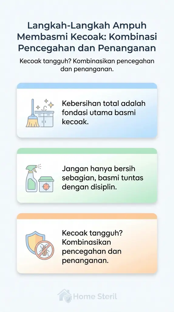 Langkah-Langkah Ampuh Membasmi Kecoak: Kombinasi Pencegahan dan Penanganan