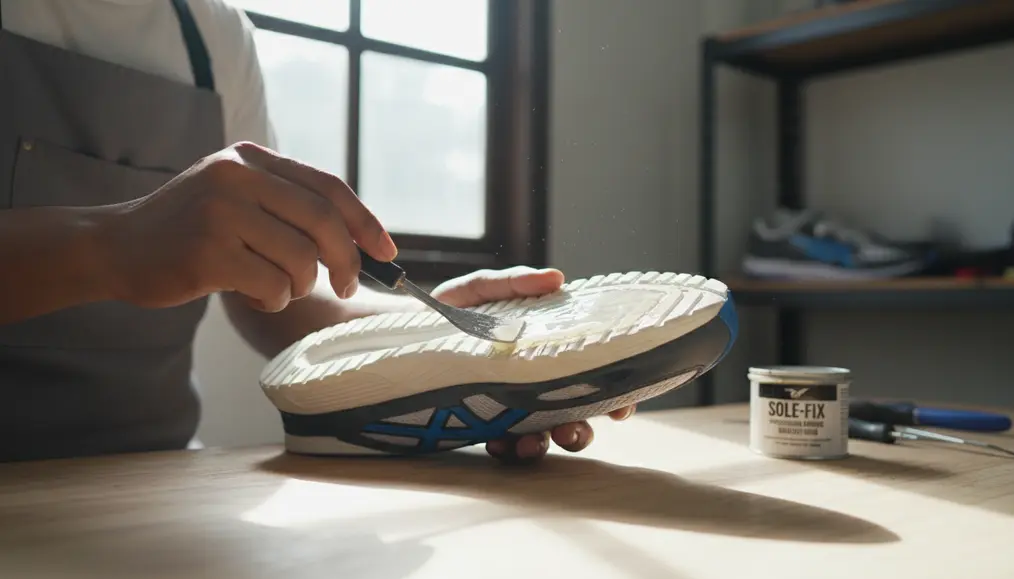 Langkah-Langkah Merekatkan Sol Sepatu Lari Sendiri