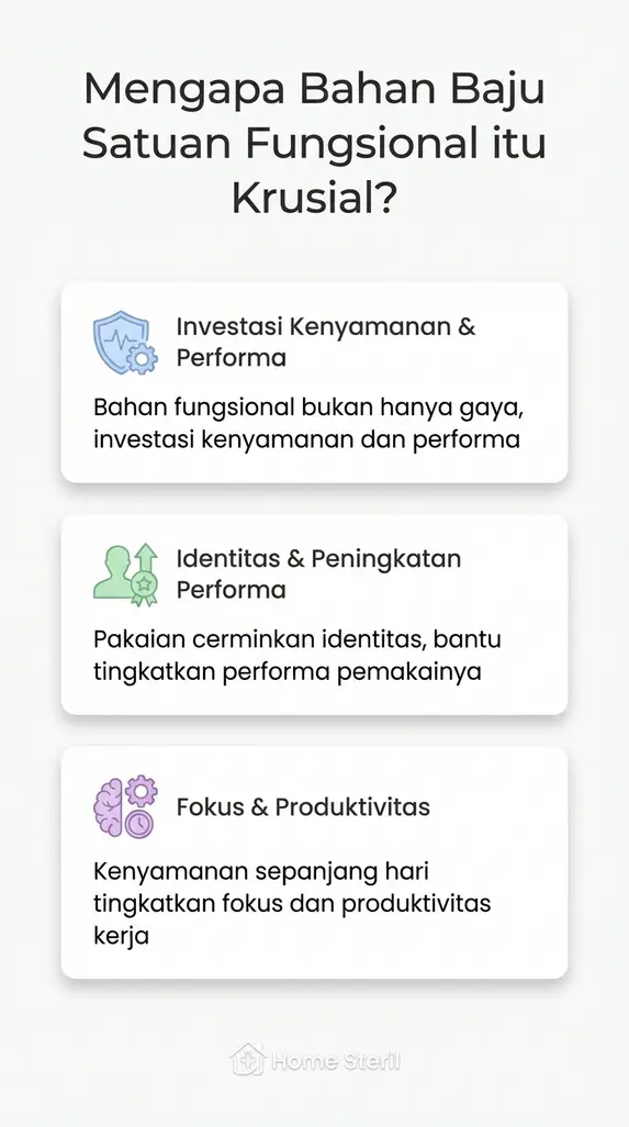 Mengapa Bahan Baju Satuan Fungsional itu Krusial?