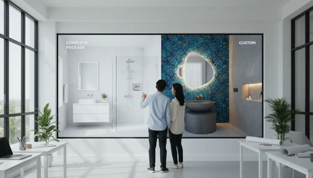 Komparasi Layanan: Paket Renovasi Kamar Mandi Murah dan Lengkap vs. Kustom