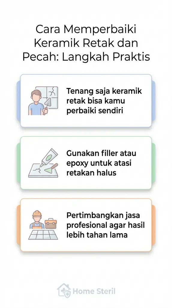 Cara Memperbaiki Keramik Retak dan Pecah: Langkah Praktis