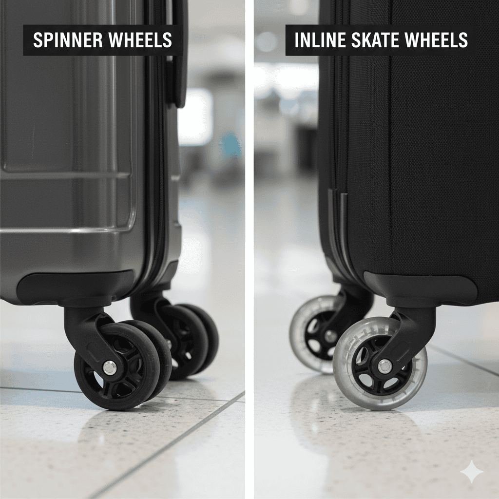 Mengenal Tipe Roda Koper: Spinner vs. Inline Skate
