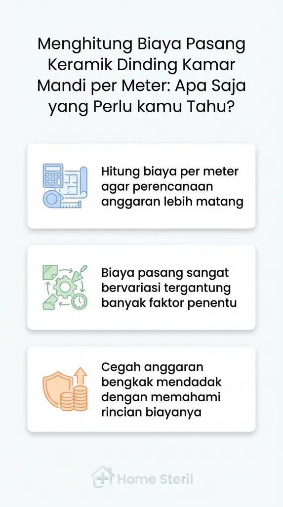 Menghitung Biaya Pasang Keramik Dinding Kamar Mandi per Meter: Apa Saja yang Perlu kamu Tahu?
