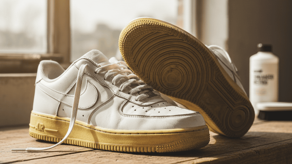 Mengatasi Noda Kuning Menahun pada Midsole Vinyl
