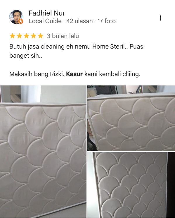 Testimoni Pelanggan Home Steril