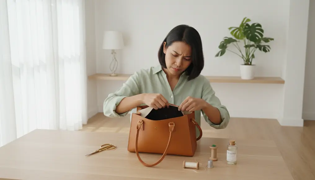Ganti Furing Tas (Lining) yang Sobek atau Kotor Permanen