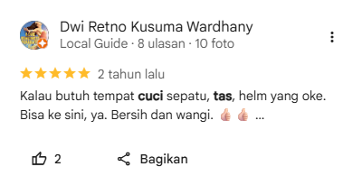 Ulasan Pelanggan: Kepercayaan Terhadap Jasa Perawatan Tas Sneakershoot