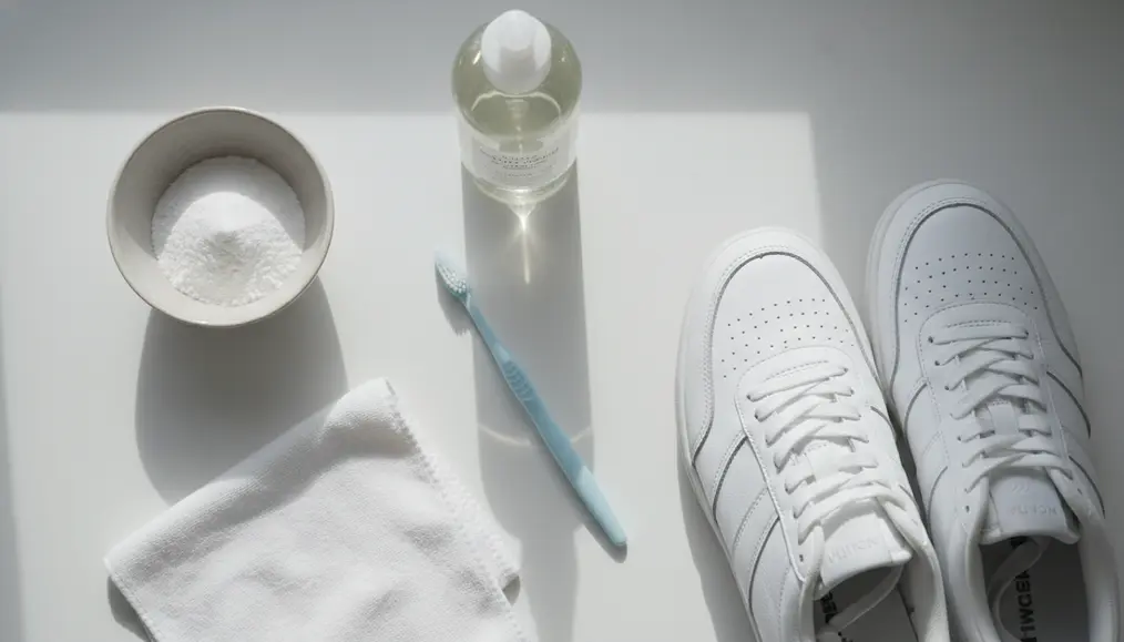 Persiapan Sebelum Unyellowing Sepatu Sneakers dengan Baking Soda