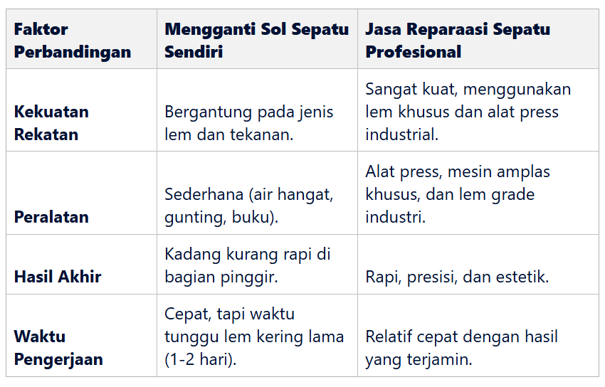 Keunggulan Mengganti Sol Sepatu Kulit dengan Layanan Jasa Reparaasi Sepatu