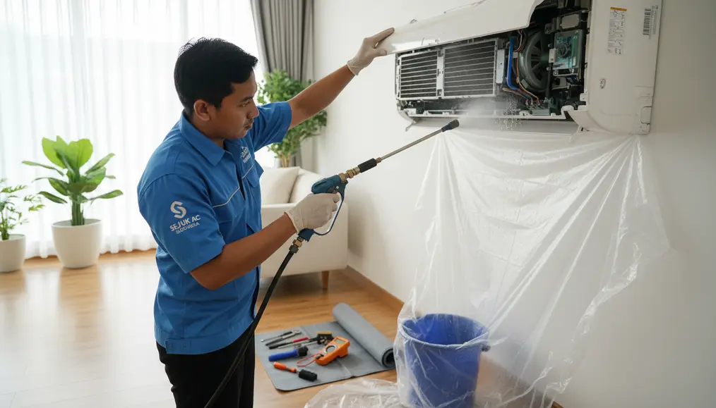 Langkah-Langkah Perawatan Lanjutan Setelah Membilas Filter AC