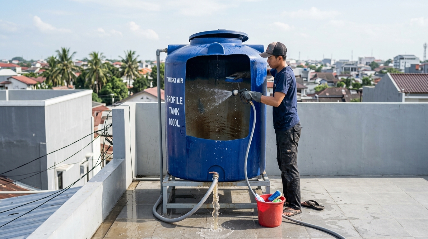 Kenapa Toren Rumah Baru Perlu Dikuras Sebelum Air Dipakai