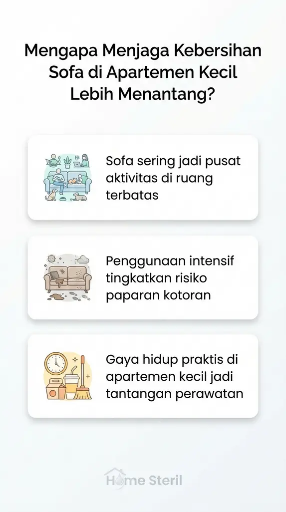 Mengapa Menjaga Kebersihan Sofa di Apartemen Kecil Lebih Menantang?