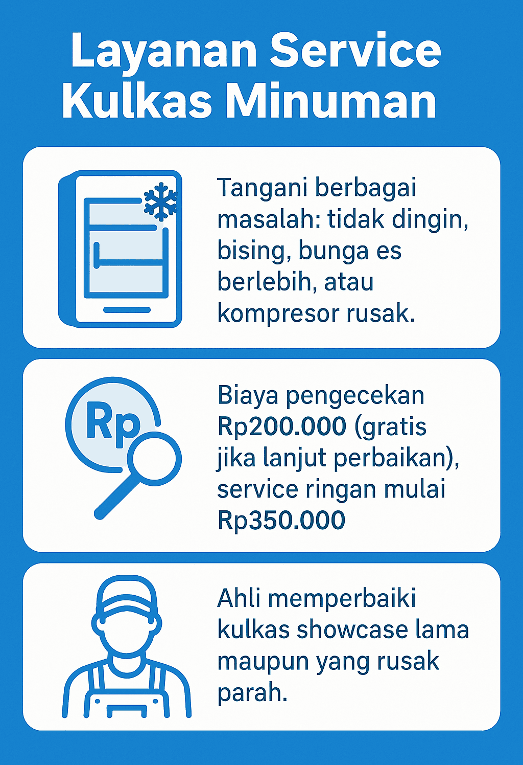 Infografik: Layanan Service Kulkas Minuman