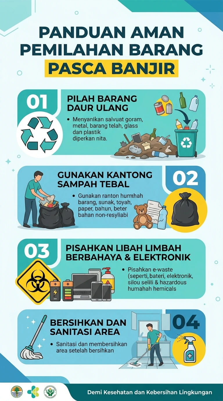 Infografik : Panduan Aman Pemilihan Barang Pasca Banjir