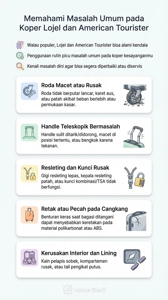 Memahami Masalah Umum pada Koper Lojel dan American Tourister